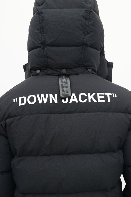 Off-White Black Down Puffer Jacket