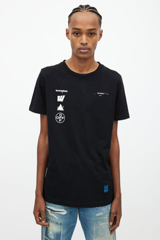 Off-White Black Incompiuto Print T-Shirt