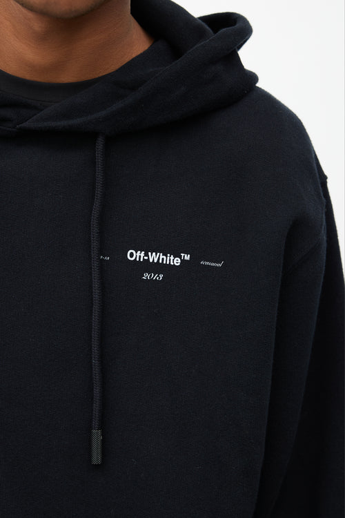 Off-White Black 
Multi Logo Hoodie