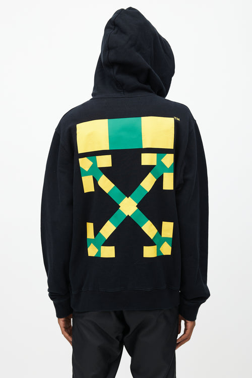 Off-White Black 
Multi Logo Hoodie