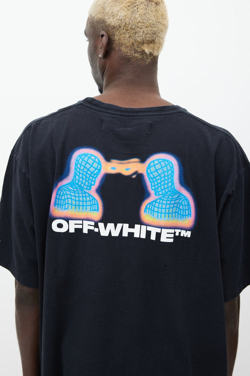 Off-White Black 
Multicolour Logo T-Shirt