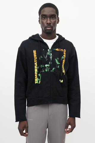 Off-White Black 
Multicolour Temperature 451 Hoodie