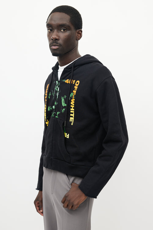 Off-White Black 
Multicolour Temperature 451 Hoodie