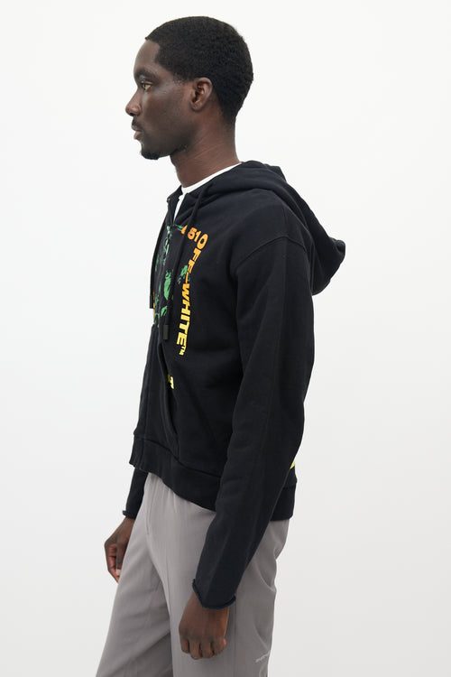 Off-White Black 
Multicolour Temperature 451 Hoodie