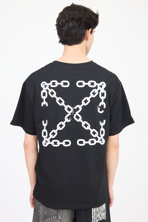 Off-White Black 
White Logo T-Shirt