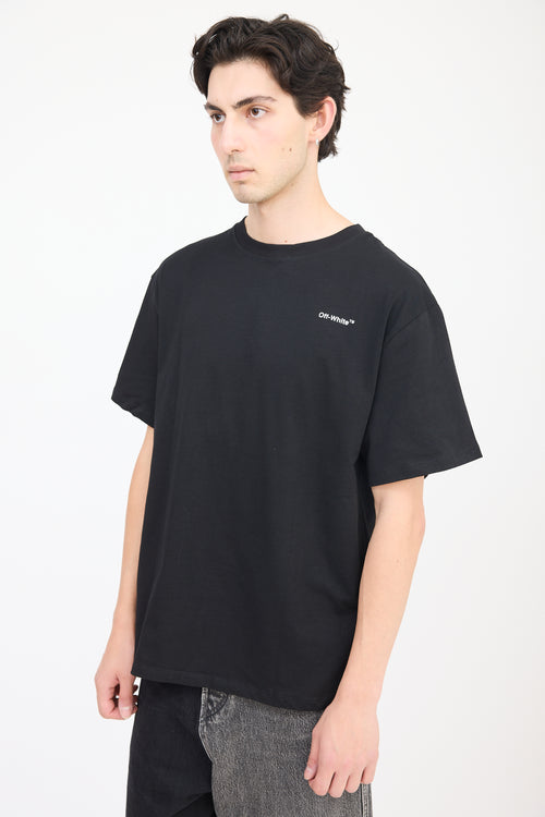 Off-White Black 
White Logo T-Shirt