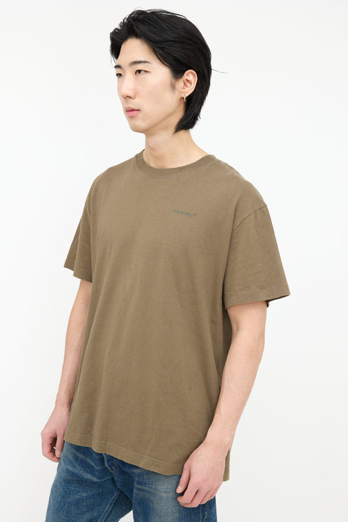 Off-White Diagonal Oversized T-Shirt