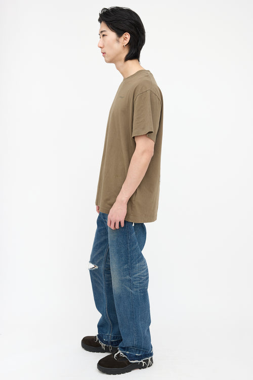 Off-White Diagonal Oversized T-Shirt