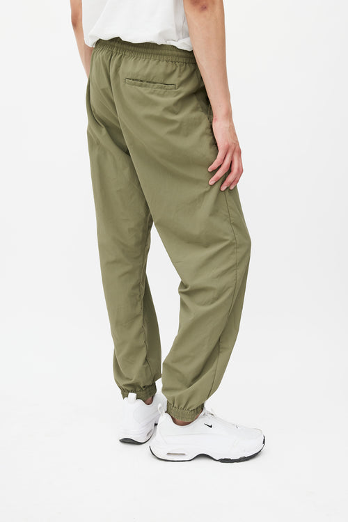 Off-White Green Nylon Logo Jogger