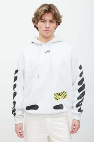 Off-White White Cotton Hoodie