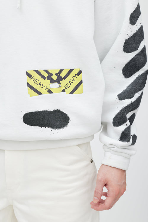 Off-White White Cotton Hoodie