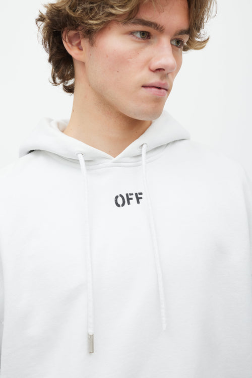 Off-White White Cotton Hoodie