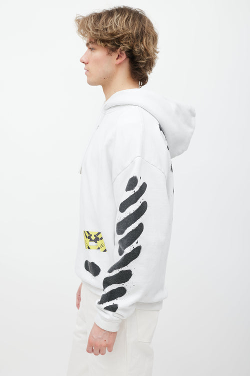 Off-White White Cotton Hoodie