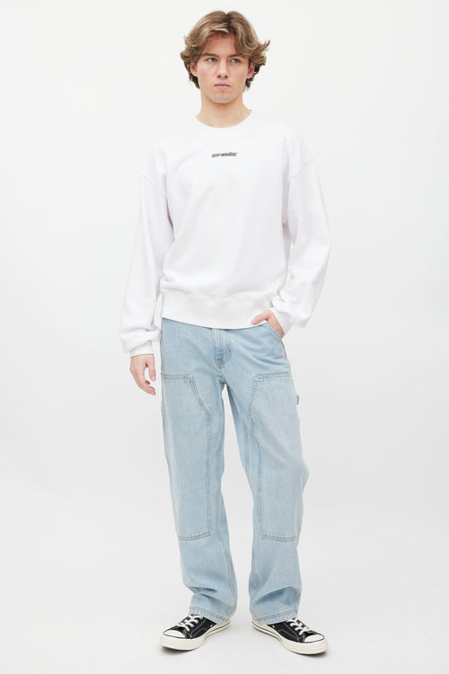 Off-White White Cotton Sweatshirt