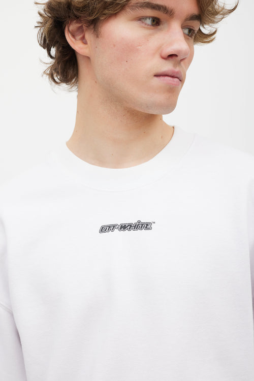 Off-White White Cotton Sweatshirt