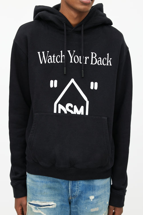 Off-White X Dover Street Market Black Watch Yourself Hoodie