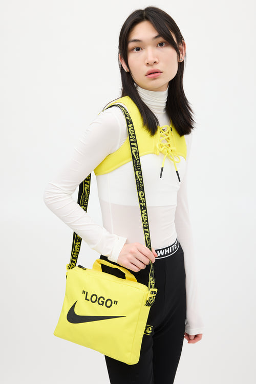 Off-White X Nike Yellow 
Black Chest Bag