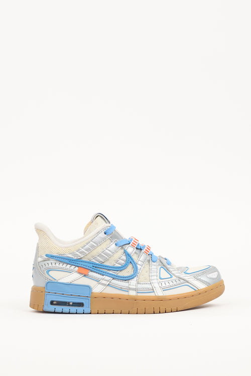 Off-White X Nike Silver 
Multi Air Rubber Dunk Sneaker