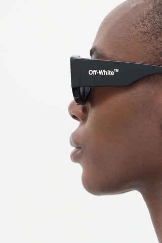 Off-White Black Joan OERI041 Oval Sunglasses