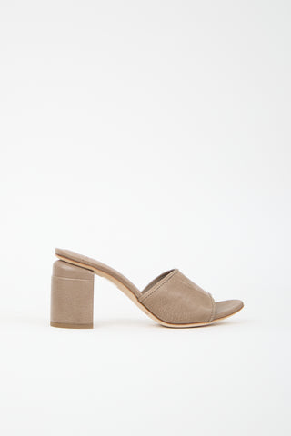 Officine Creative Ruched Leather Mule