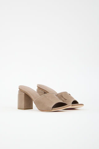 Officine Creative Ruched Leather Mule