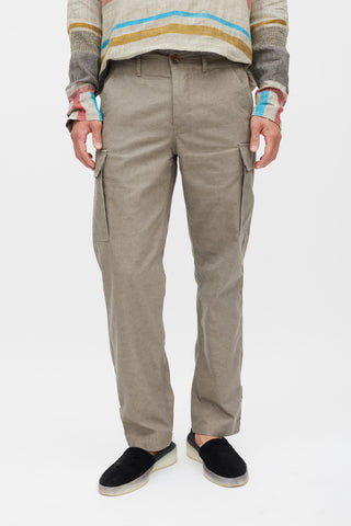 Opening Ceremony Grey Straight Leg Cargo Pant