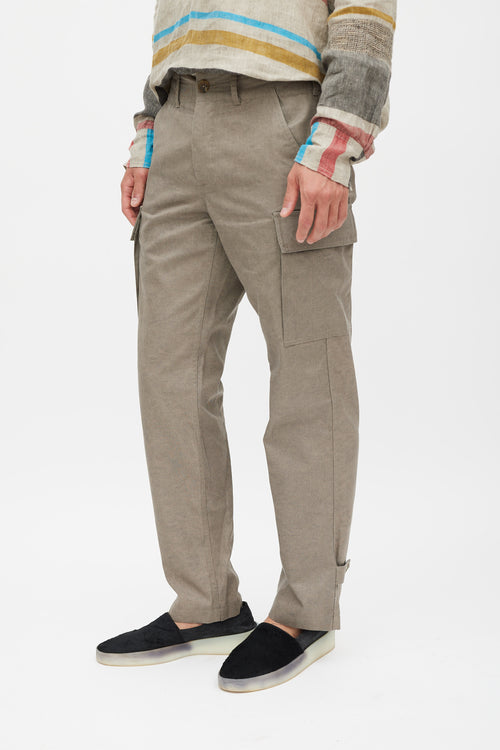 Opening Ceremony Grey Straight Leg Cargo Pant