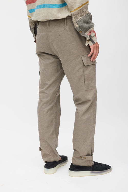 Opening Ceremony Grey Straight Leg Cargo Pant