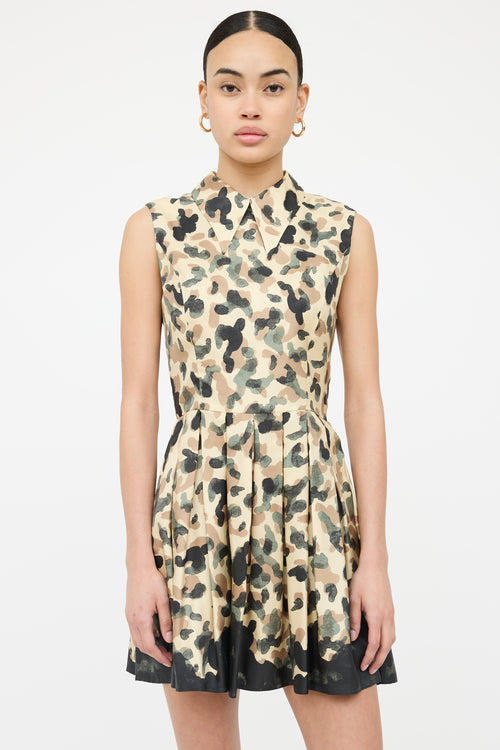 Opening Ceremony Patterned Pleated Dress