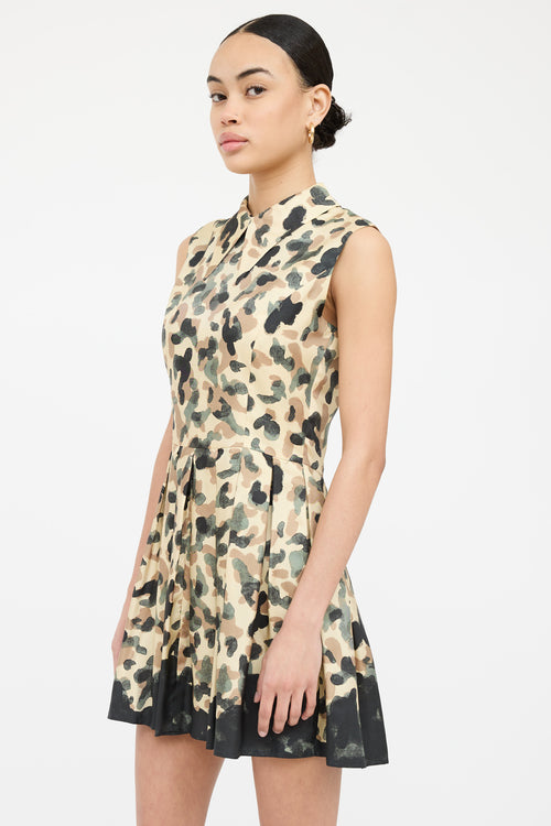 Opening Ceremony Patterned Pleated Dress