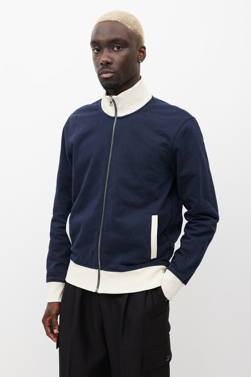 Orlebar Brown Navy 
Cream Track Jacket