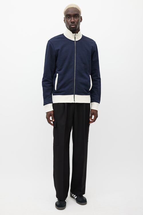 Orlebar Brown Navy 
Cream Track Jacket