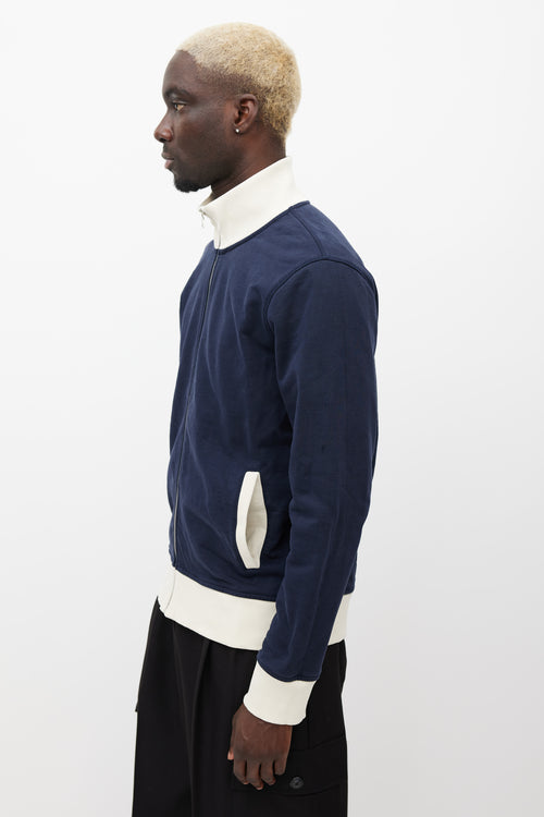 Orlebar Brown Navy 
Cream Track Jacket