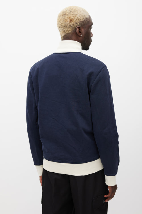 Orlebar Brown Navy 
Cream Track Jacket