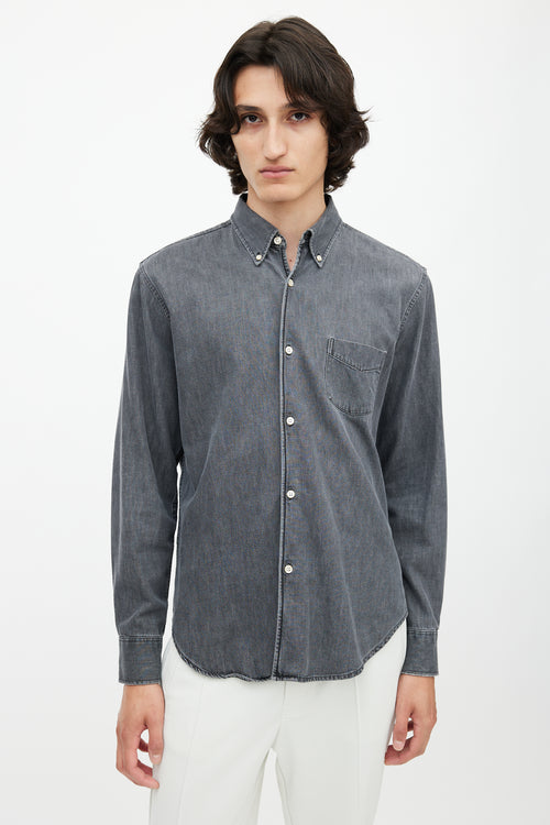 Our Legacy Black Stonewash Shirt