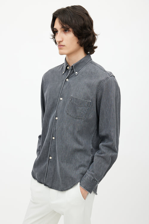 Our Legacy Black Stonewash Shirt