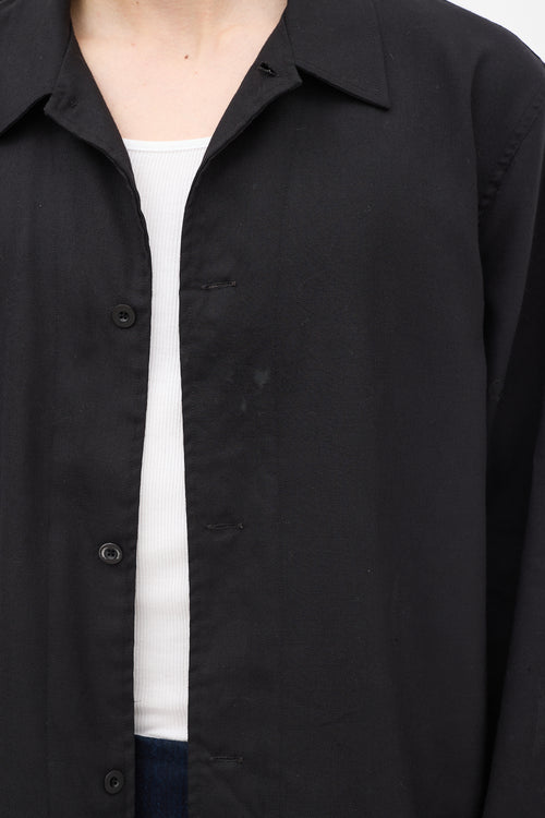 Our Legacy Black Wool Box Shirt