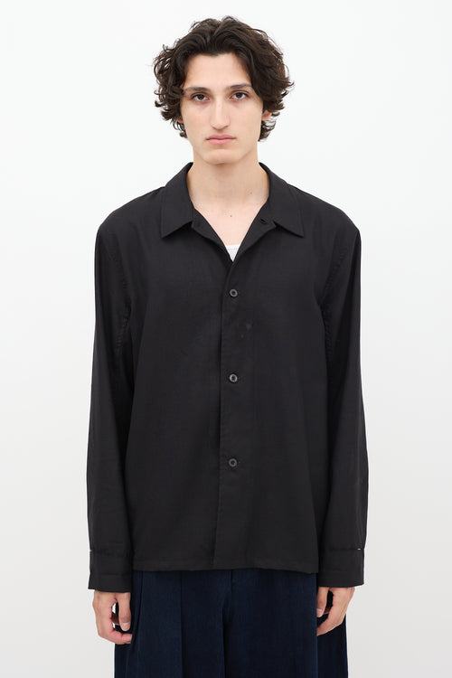 Our Legacy Black Wool Box Shirt