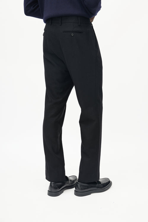 Our Legacy Black Wool Sraight Leg Trouser