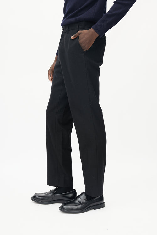 Our Legacy Black Wool Sraight Leg Trouser