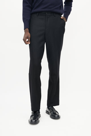 Our Legacy Black Wool Sraight Leg Trouser