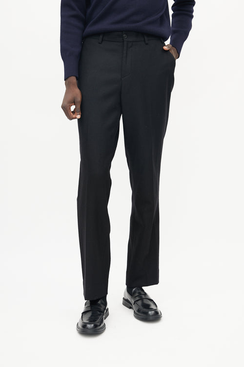 Our Legacy Black Wool Sraight Leg Trouser