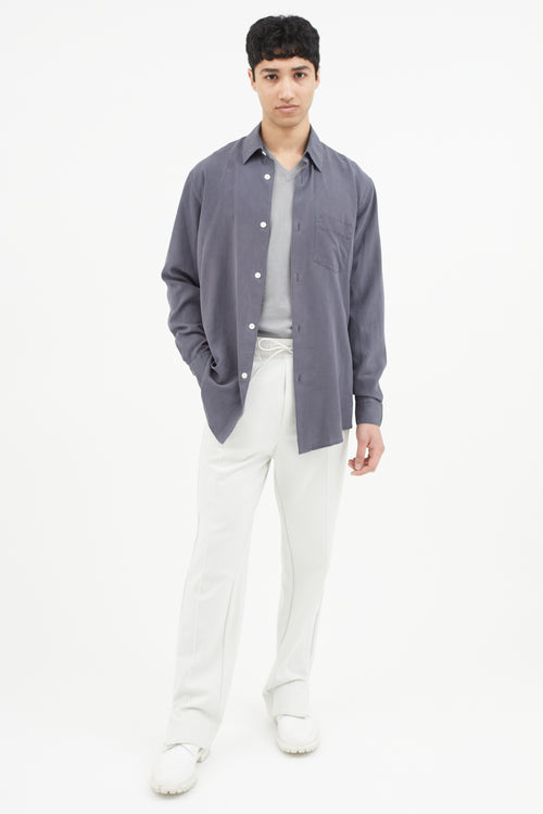 Our Legacy Blue Silk Shirt