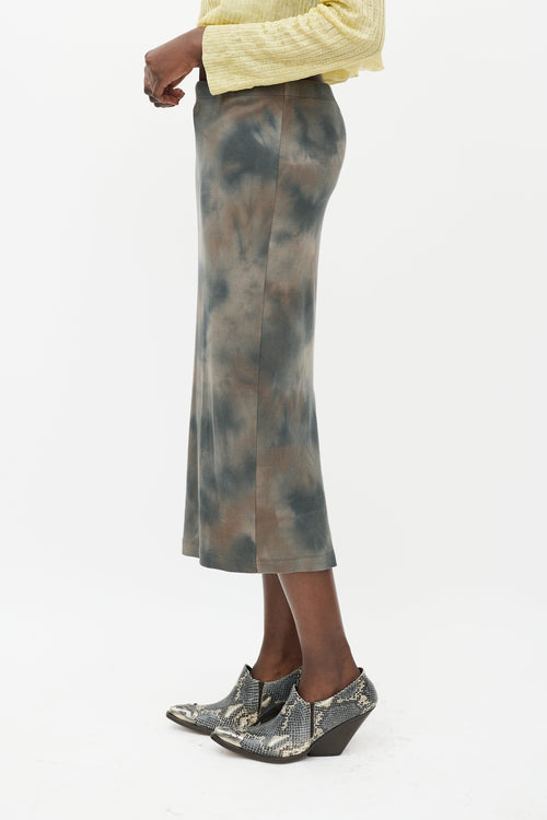 Brown 
Grey Tie Dye Skirt