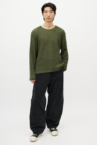 Our Legacy Green Boxy Knit Sweater