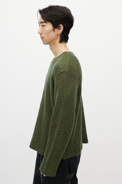 Our Legacy Green Boxy Knit Sweater