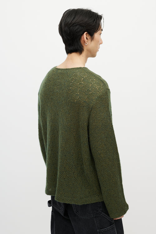 Our Legacy Green Boxy Knit Sweater