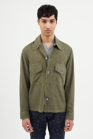 Our Legacy Green Silk Shirt