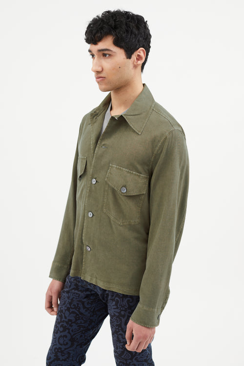 Our Legacy Green Silk Shirt