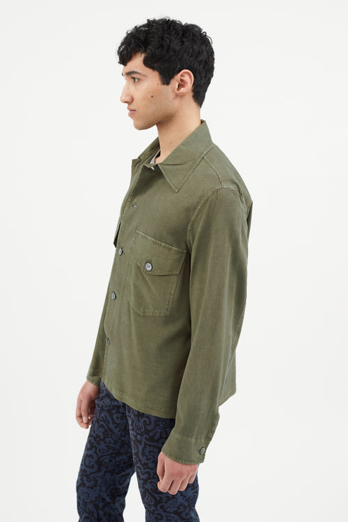 Our Legacy Green Silk Shirt